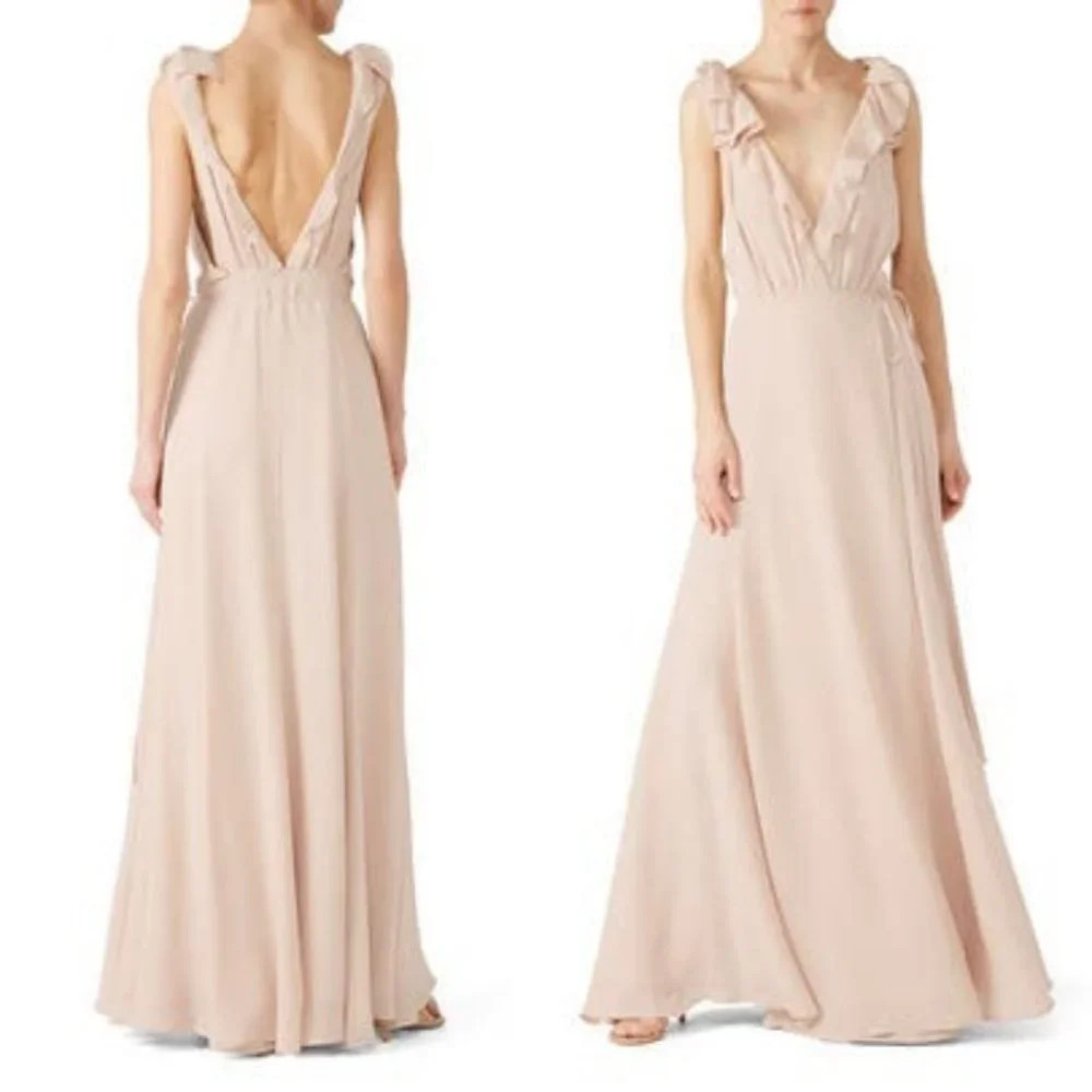 REFORMATION  Peppermint bridal gown Maxi Dress Size Large - Picture 9 of 16